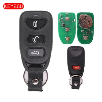 Keyecu Auto Diaľkové príveskom, 3 Tlačidlá+1 315MHz pre Hyundai Sonata Elantra 2006-2010 FCC: OSLOKA-310T