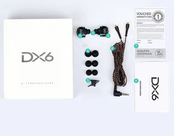 Plextone dx6 Odpojte Káblové Slúchadlá 3,5 mm Hybrid HiFi DJ gaming headset Stereo Hudby Hlboké Basy Šumu slúchadlá pre mmcx
