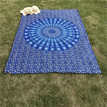 210cmx150cm Hot Obdĺžnik Mandala Indickej Hippie Boho Gobelín Stene Visí Pláži Hodiť Mat Deka Yoga Mat