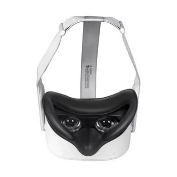 Mäkká PU Kože Očná Maska Kryt Svetla Blokovanie Oko Pokrytie Pad Pre Oculus Quest 2 VR Okuliare Ochranné Mat S VR Objektív fotoaparátu