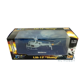 Jednoduchý Model 36917 Mierke 1/72 Sivá UH-1F Huey Vrtuľník, Lietadlo Hotový Model TH07512-SMT2