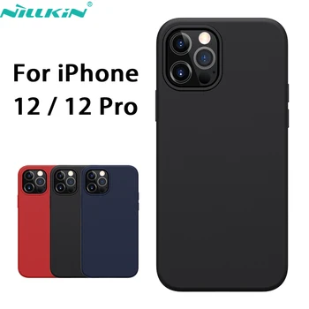 Pre apple iPhone 12 Pro Max Prípade NILLKIN Flex Pure Pro Silikónové Magnetické Zadný Kryt Pre 12 Mini