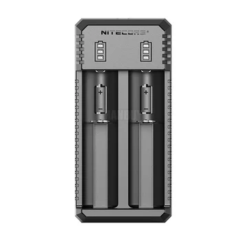 Veľkoobchod Pôvodné NITECORE UI2 2Slot Prenosné Dual-Slot, USB, Li-ion IMR Nabíjačky Batérií Vonkajší Plnenie 18650 14500 14650 26650
