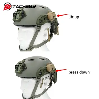 Vojenské taktické Peltor helmy, slúchadlá, stojan Rýchlo Ops core prilba železničnej adaptér comtac i ii iii ivTAC-SKY taktický držiak DE