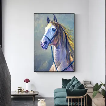 Moderné Kôň Plátno maľby Nástenné Maľby Zvierat Obrázok Pre Obývacia Izba, spálňa Home Decor Art plagáty Doprava Zadarmo, Bez Rámu