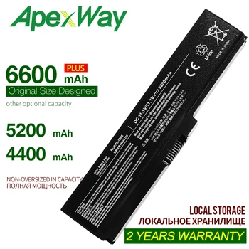 ApexWay PA3817U-1BRS 6cells Notebook Batérie Pre TOSHIBA Satellite L645 L655 L700 L730 L735 L740 L745 L750 L755 PA3817 PA3817U3817
