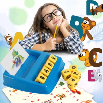 Detské Vzdelávacie Hračky Hry Abeceda Zodpovedajúce Pravopis Slov Šťastný Učiť sa po anglicky v Ranom Detstve Rodič-dieťa Interakcie