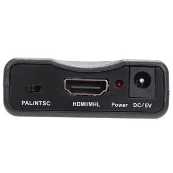 HDMI SCART Prevodník, HDMI Vstup SCART Výstup Kompozitného Videa HD Stereo o Adaptér 720p / 1080p pre HDTV DVD NTSC PAL HD