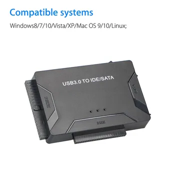 Pevného Disku, Univerzálny Adaptér Converter USB3.0 na SATA / IDE Externé Tri Jednotky Pevného Disku 1 Jednotka 3 500MB/S EÚ a USA e30