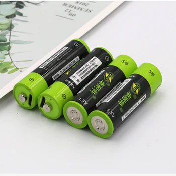 ZNTER 1,5 V AA Nabíjateľná Batéria 1700mAh USB Nabíjateľné Lítium-Polymérová Batéria, Rýchle Nabíjanie cez Micro USB Kábel