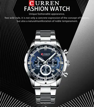 CURREN Luxusné Značky Mužov Sledujte Fashion Quartz Muži Hodinky Vodotesné Bežné náramkové hodinky Muž Hodiny Relogio Masculino