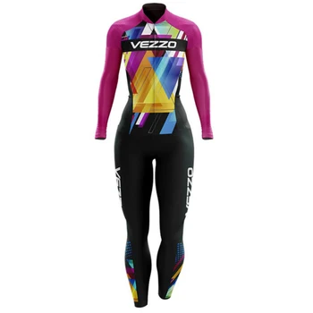 2020 Vezzo Ženy Triatlon Zimné Long Sleeve Jersey Kožené Jumpsuit Schránky Bicykli Plavky Epeedelsuit GÉL Speedsuit Nosenie