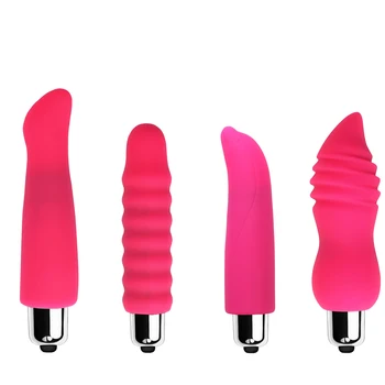 Guľka Vibrátor Pre Ženy 16 Rýchlosť Mini Sexuálnu Hračku, G Mieste Stimulátor Klitorisu Silikónový Vibračný Prst Dildo Masturbácia, Masér