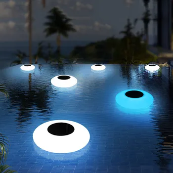 Vonkajšie Diaľkové Ovládanie UFO Plávajúce Solárne Podvodné Lampa RGB Premenlivé Bazén, Rybník Strany Solárne Plávajúce Nočné Svetlo
