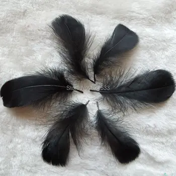 Čierne Pierko!Black HUS NAGOIRE perie, Voľné čierne perie ,200pcs,8-12cm,veľkoobchod,pre remeslá,náušnice,kvety