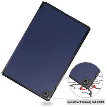 Vhodný pre Samsung Tab A7 10.4 T500 T505 T507 ploché ochranný kryt tri-fold držiak shell pre ipad prípade