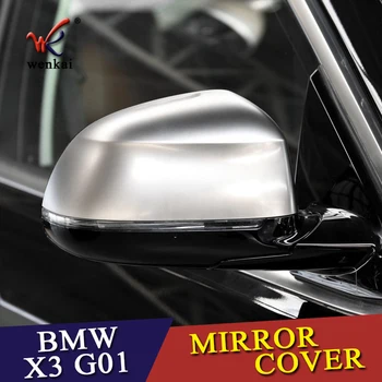 ABS Matný Chróm Bočné Krídlo Dverí Zrkadlo Pokrytie Čiapky Pripravená Na BMW X3 F25 G01/X4 F26 G02/X5 F15/X6 F16 14UP