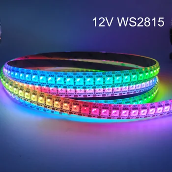 12V WS2815 (WS2812B WS2813 aktualizovaný) RGB LED Pixel Pásy Svetla Individuálne Adresovateľné LED Dual-Signál 30/60/144 Led/m