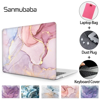 Sanmubaba Mramoru Notebooku Puzdro Pre Apple Macbook Pro Air 11 12 13 15 16 Shell 2020 M1 Čip A2337 A2338 A2179 S Ružová Taška Na Prenosný Počítač