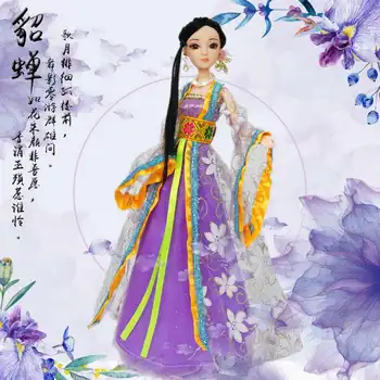 2020 Peosonality Čínske Tradičné Šaty Pre Bábiky Antickej Krásy Princezná Bábiky S Kostým Oblečenie Živice Štyri Krásky Hračka