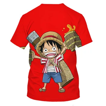 Luff Jeden Kus T-shirts Chlapci/Dievča 2019 Nové Módne Hip Hop T Shirt Deti Bežné Značku Oblečenia 3D Vytlačené Deti Letné Tričko