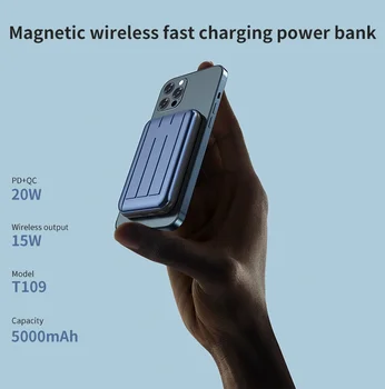 Najnovšie Magnetické Rýchlo nabíjačka Power Bank Pre Magsafe Nabíjačka pre iphone 12 12Pro Max X xaiomi Bezdrôtové Nabíjanie pomocné Batérie