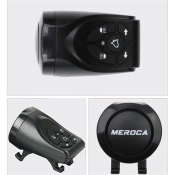 MEROCA Diaľkové Ovládanie Osvetlenia Bicykla Nabíjanie pomocou pripojenia USB Bezdrôtové Riadenie zadné svetlo S Elektrickým Bell