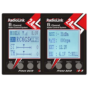 RadioLink RC6GS V2 2.4 G 6CH Radič Vysielač s R7FG Gyro Prijímač Oblek pre RC Auta % Čln