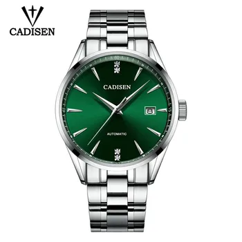CADISEN 2019 nové pánske mechanické hodinky top značky luxusné hodinky muži móda automatické hodinky mužov nepremokavé relogio masculino