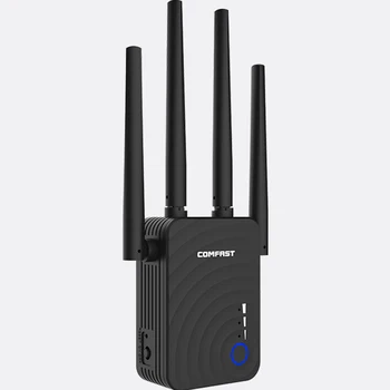 Comfast CF-WR754AC 1200Mbps Wifi Opakovač Wifi Extender Bezdrôtový Router Wifi Booster 2.4&5 ghz Wifi dlhý Rad 4 sieťové antény