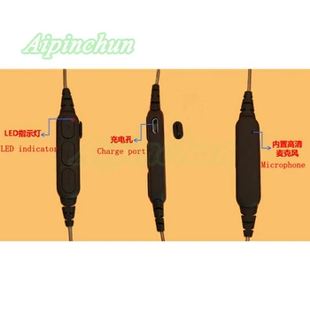 Aipinchun DIY Slúchadlá Audio Kábel Opravu, Náhradné Slúchadlá Drôt s Mikrofónom & Adaptér Bluetooth Prijímač