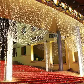 2/3/4/6M LED Cencúľ Víla String Svetlo Vianočné LED Svadobné Party Svetlá Garland pre Vnútorné OutdoorHome Záves Okna Dekor