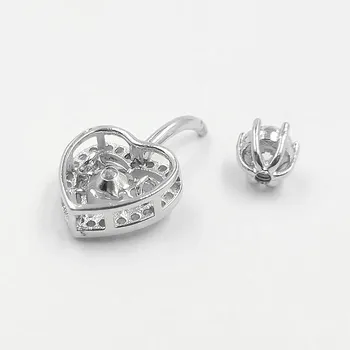 925 sterling silver srdce kubický zirkón brucho tlačidlo krúžok módny piercing body šperky pre ženy