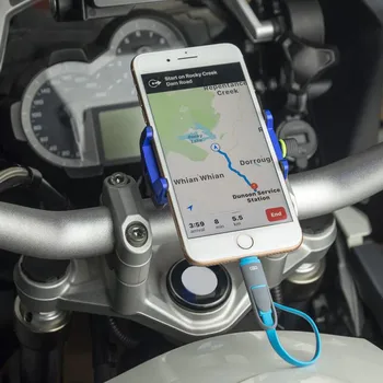 2018 hot KEWIG M6 elektrický motocykel hliníkovej zliatiny mobilný telefón majiteľa nabíjateľné s USB Nabíjačku pre Smartphone