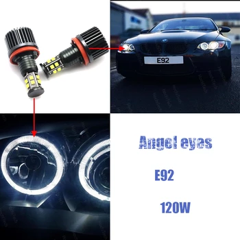 120W 6000K white H8 LED Angel Eyes s Led Pozičné Svetlá na BMW 2009-up Série Z E89 Z4