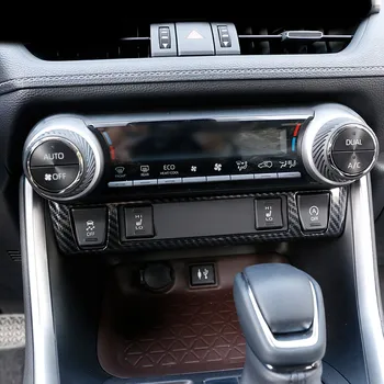 ABS, Centrálne Ovládanie Tlačidlo Rám Dekoračné Nálepky, Interiérové Úpravy Dodávky Príslušenstvo Pre Toyota Rav4 2019 2020