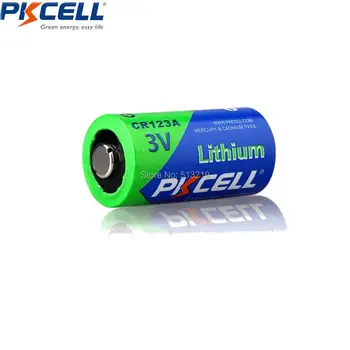 PKCELL CR123A 3V Lítiová Li-MnO2 Batérie CR123 123A CR17345 KL23a VL123A DL123A 5018LC EL123AP Pre LED Baterka
