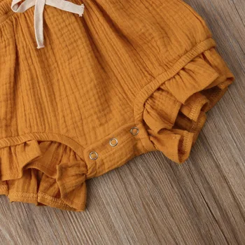 Pudcoco Nové Dieťa Novonarodené Dievčatká Prehrabať Remienky Jeden-Kusy Oblečenia Dieťa Dievča Leta Bez Rukávov Romper Jumpsuit Sunsuit