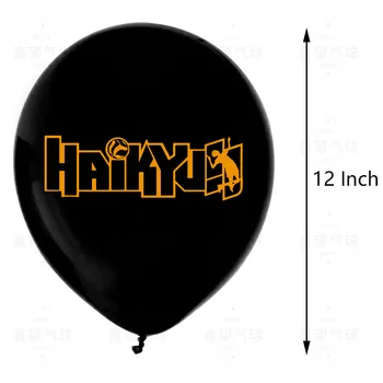 12pcs Anime Haikyuu Narodeninové Balóny Volejbal Latex Happy Birthday Party Balóny Baby Sprcha Haikyuu Party Dekor Deti Hračka