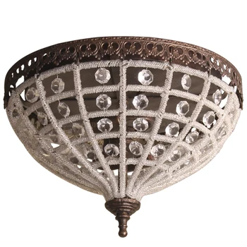 Vintage crystal stropné svetlá francúzsky stropné svietidlá pre spálne, kuchyne, chodby, predsiene, flush mount svietidlo loft osvetlenie