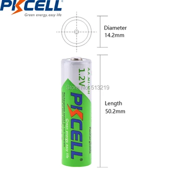 16PCS PKCELL AA batérie 1.2 V 2200MAH NI-MH dobíjacie batérie 2A lsd ni-mh aa nabitý 4pcs aa batérie skladovanie držiteľa/box
