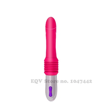 Tlačením dilda vibrátor pre ženy, 3 rýchlosti 10 režim automatického zdvíhateľnej čerpanie prísavky g-spot vibrátor sexuálne hračky, Sex stroj.
