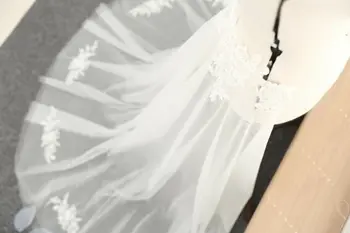 Vymeniteľné vlak/Odnímateľný Svadobné šaty vlak Odnímateľný Katedrála Svadobné Vlak tylu sukne svadobné doplnky, vlastná veľkosť