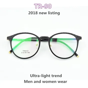 2018 Nové Kolo Okuliare, Rám Transparentné TR90 Blbecek módne Vintage Rámy Pre Ženy, Mužov, Doplnky, Okuliare Rámy