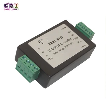H801 RGBW LED WIFI radič LED RGB Controller DC5-24V príkon 5CH*4A výstup Pre 5050 2835 3528 SMD led pás svetla pásky pásky