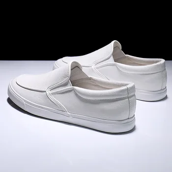 Nové jarné a jesenné pánske módne členkové topánky pánske mäkké kožené ploché topánky ľahký pohodlný pohodlie obuv X1-04