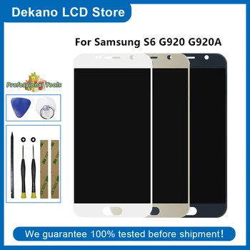 LCD Displej Pre SAMSUNG GALAXY S6 G920 G920F LCD Náhradné Diely Digitalizátorom. Montáž Pre Samsung S6 G920A/I/V/S/D/F/S/T/K/O