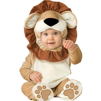 Krásne Zviera Oblečenie pre BabygrowInfant Chlapci Dievčatá Dieťa Maškarný Cosplay Kostým Batoľa Lev/Pes/Slon/Tiger 40