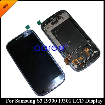 Testované Super AMOLED Pre SAMSUNG S3 i9300 LCD Displej pre Samsung S3 neo i9301 Obrazovke LCD Dotknite sa Digitalizátorom. Montáž