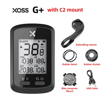 XOSS Bicykli Počítač G + plus Bezdrôtový GPS Tachometer Nepremokavé Cestnej Bike MTB Bicykel Bluetooth ANT+ Sprint Cyklistické Počítače